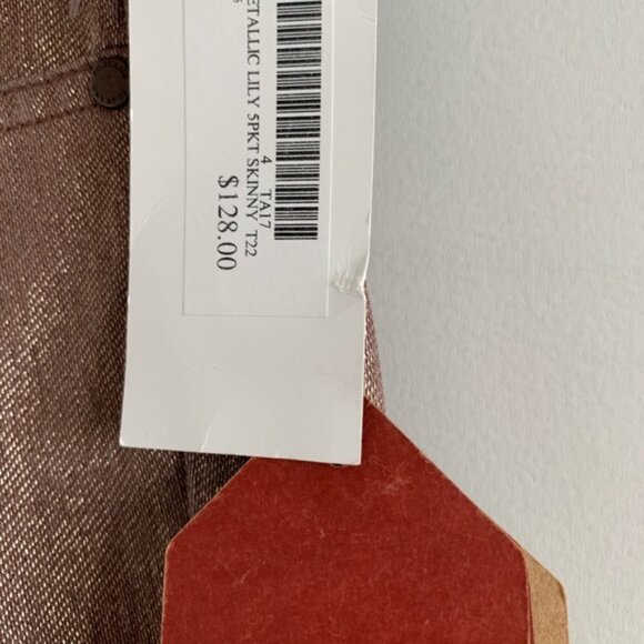NWT French Connection metallic skinny pants - Picture 3 of 3
